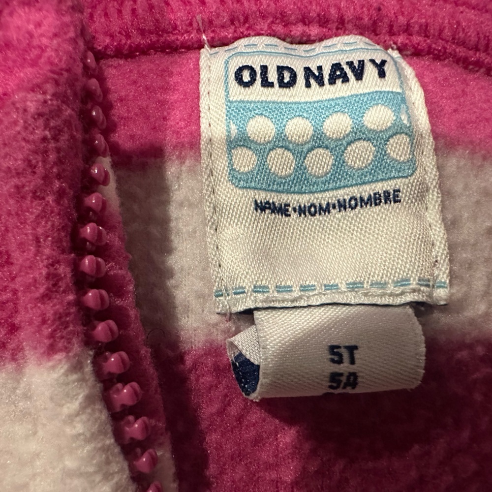 Old Navy Pink and White Striped Sweater - Picture 4 of 4